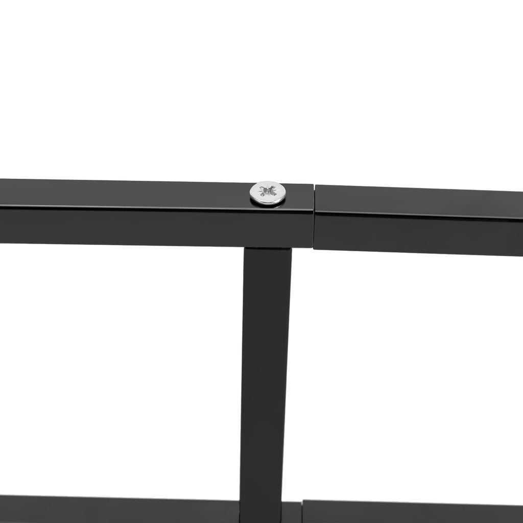 34 Inch Black Metal Media Storage Rack R8610