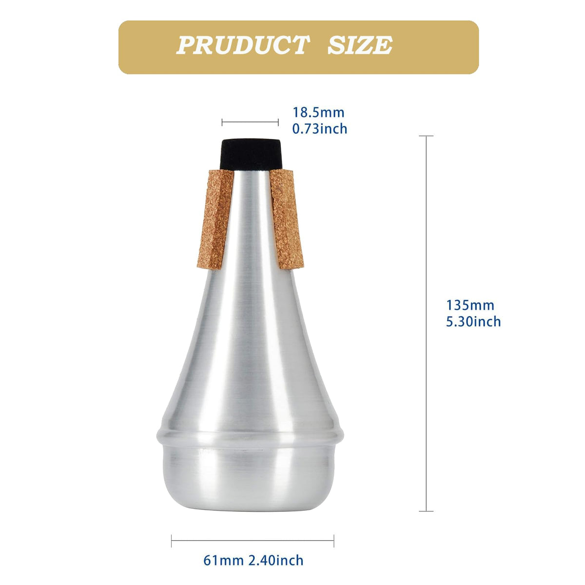 Portable Foldable Metal Trumpet Stand and Mute N53501