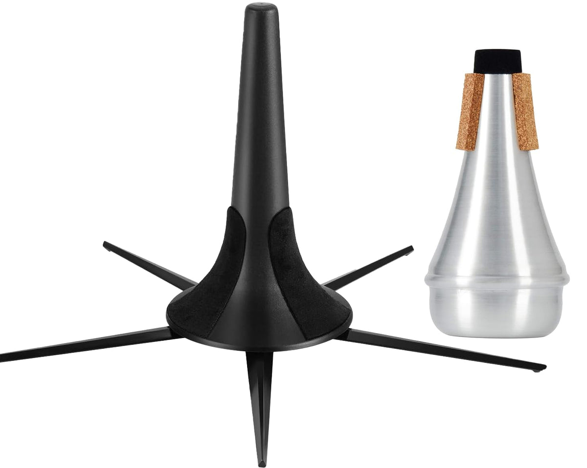 Portable Foldable Metal Trumpet Stand and Mute N53501
