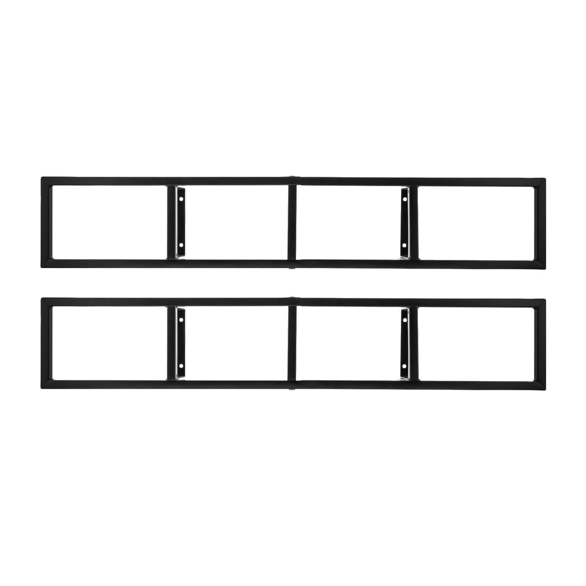 34 Inch Black Metal Media Storage Rack R8610