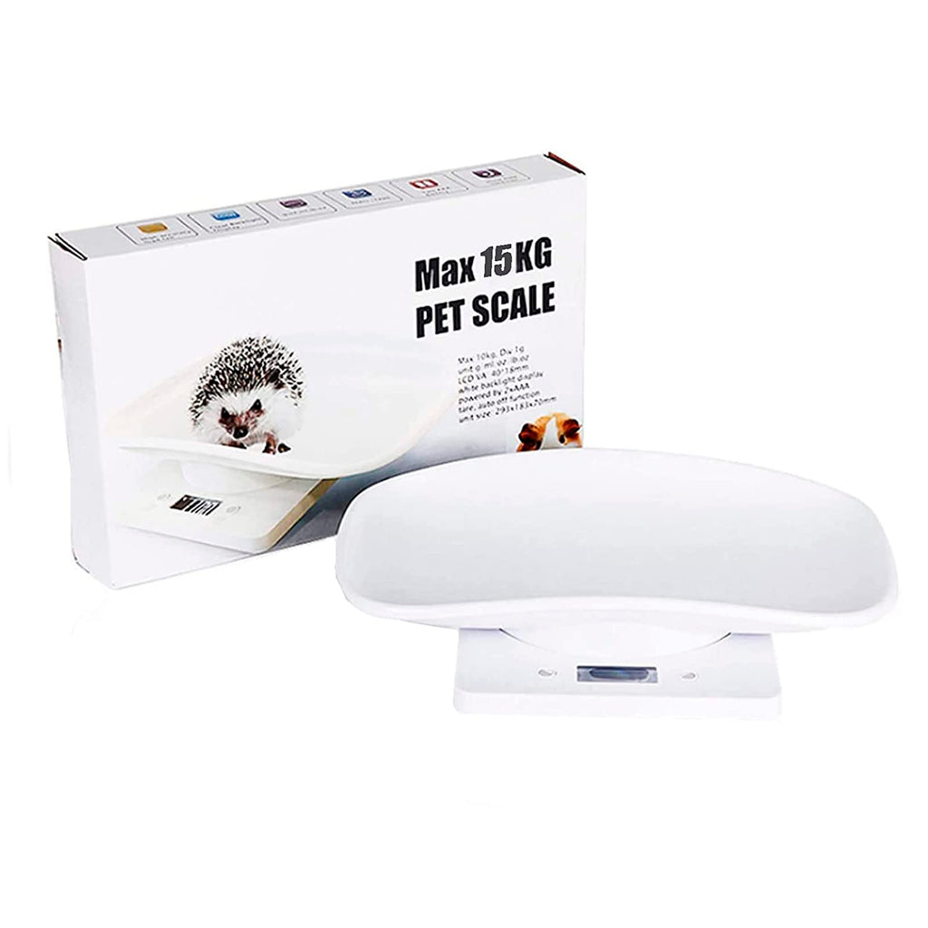 Newborn Kitten & Puppy Weight Scale White 12in x 8in I16509