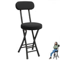 Black 18 inch Folding Stool D46151