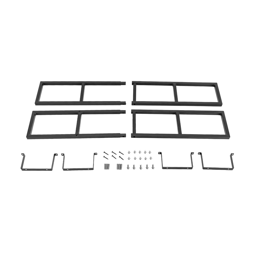 34 Inch Black Metal Media Storage Rack R8610