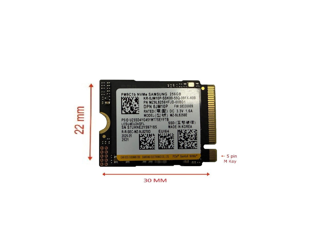 256GB M.2 PCI-e NVME SSD GEN 4X4 Internal Solid State Drive 30mm 2230 A848558