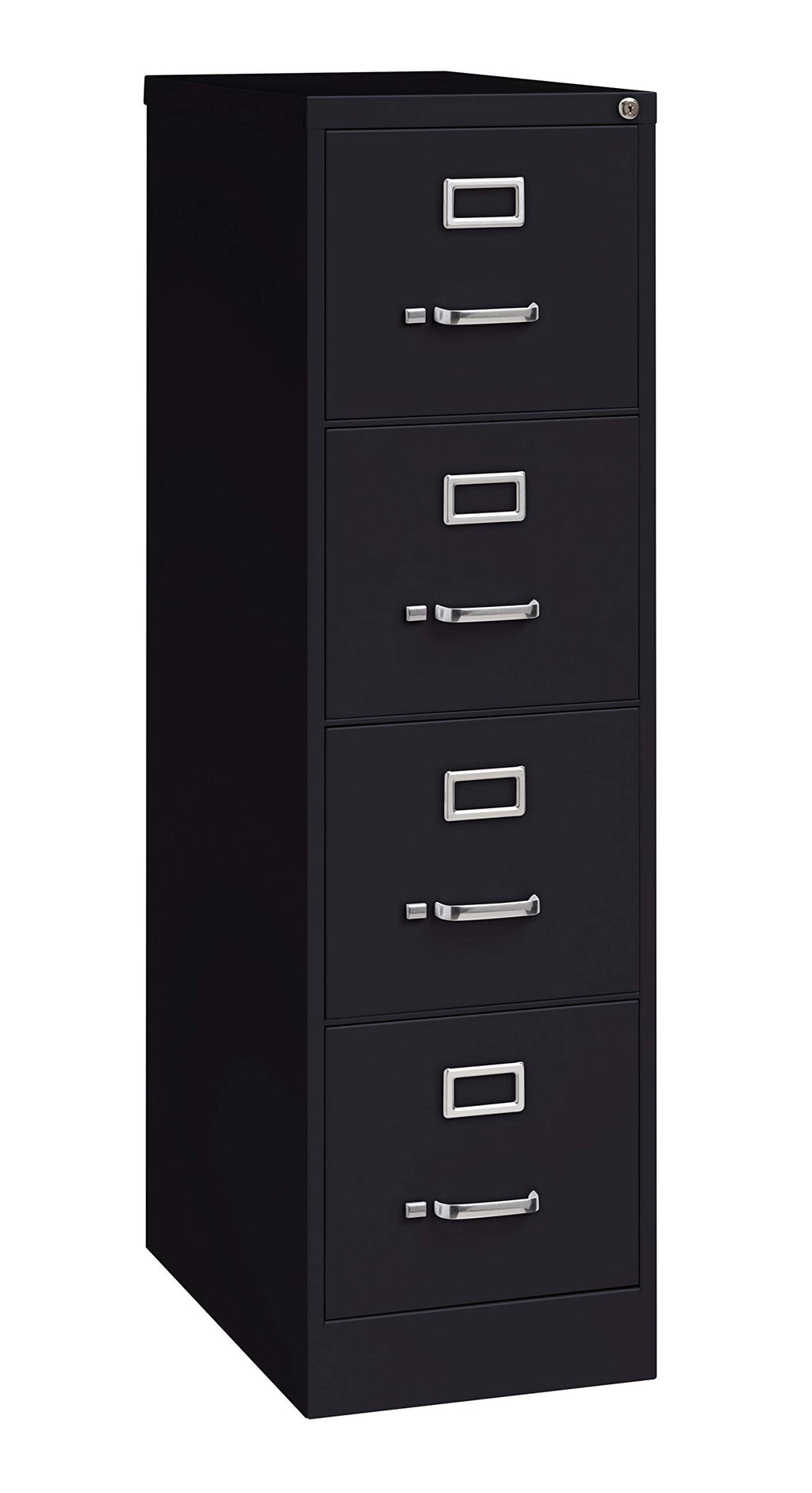 4 Drawer Letter Width Vertical File Cabinet Black E1635