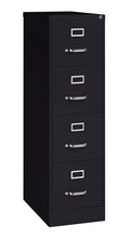 4 Drawer Letter Width Vertical File Cabinet Black E1635
