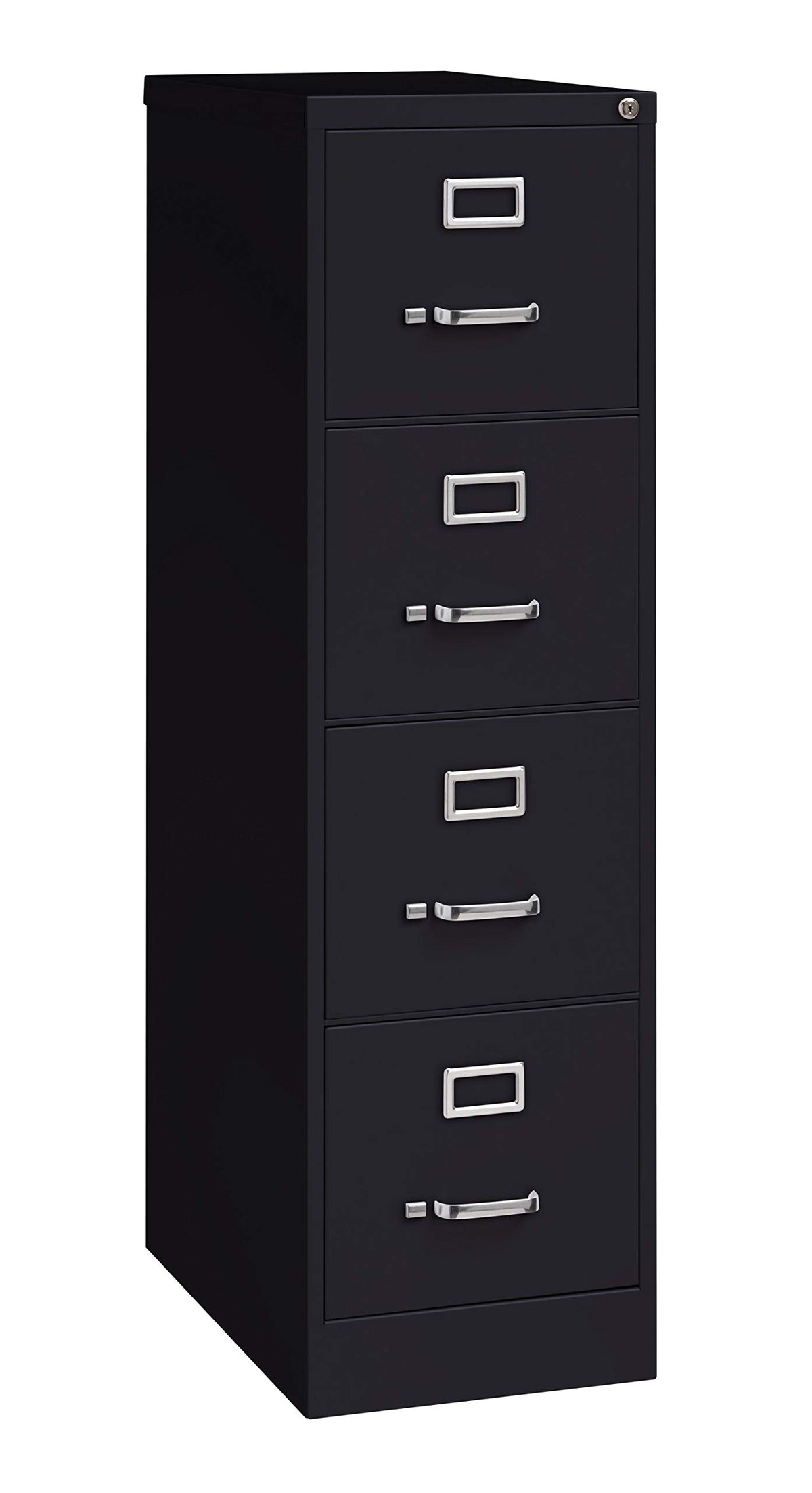 4 Drawer Letter Width Vertical File Cabinet Black E1635