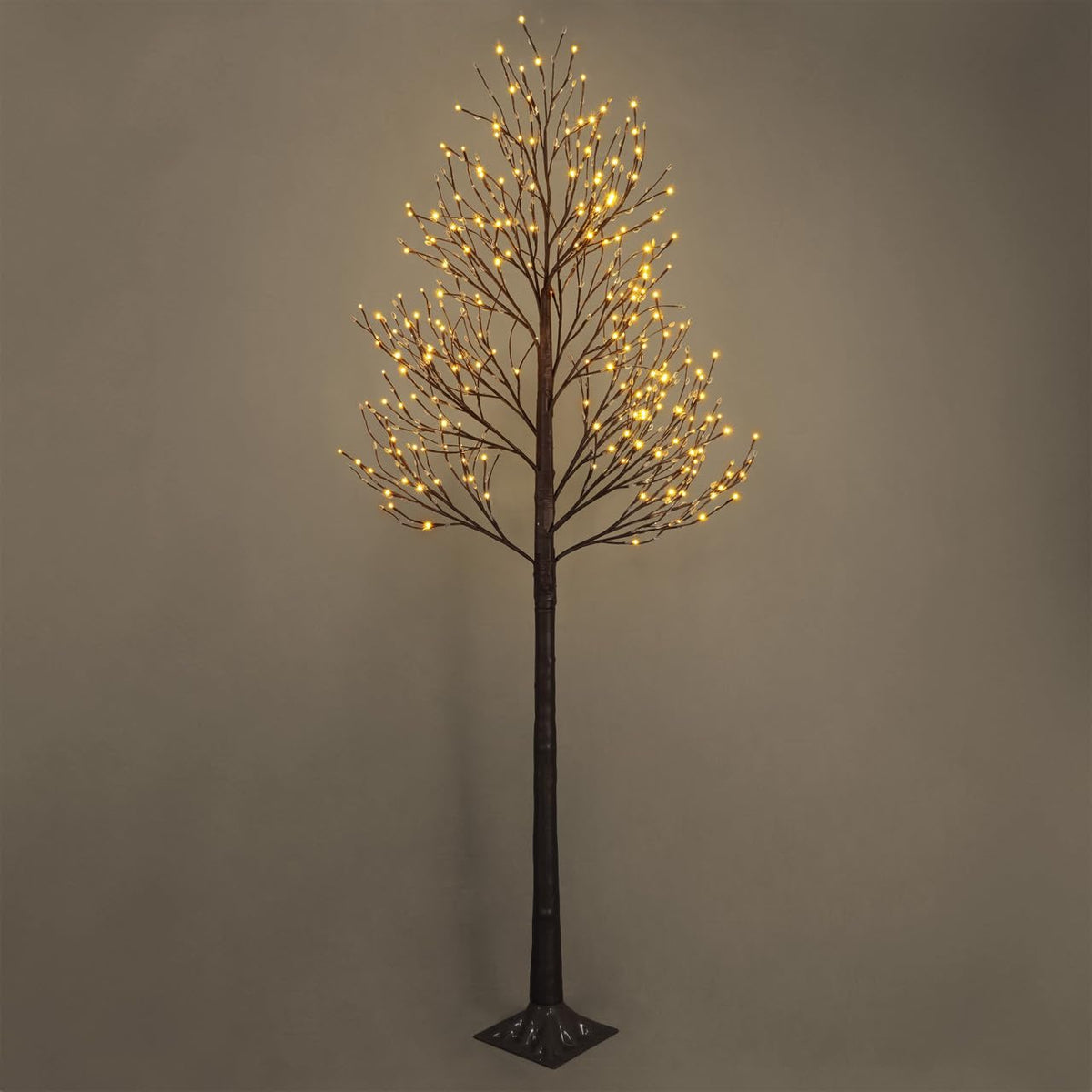 8 Feet Artificial Willow Lighted Twig Tree with 240 Warm White Lights L753