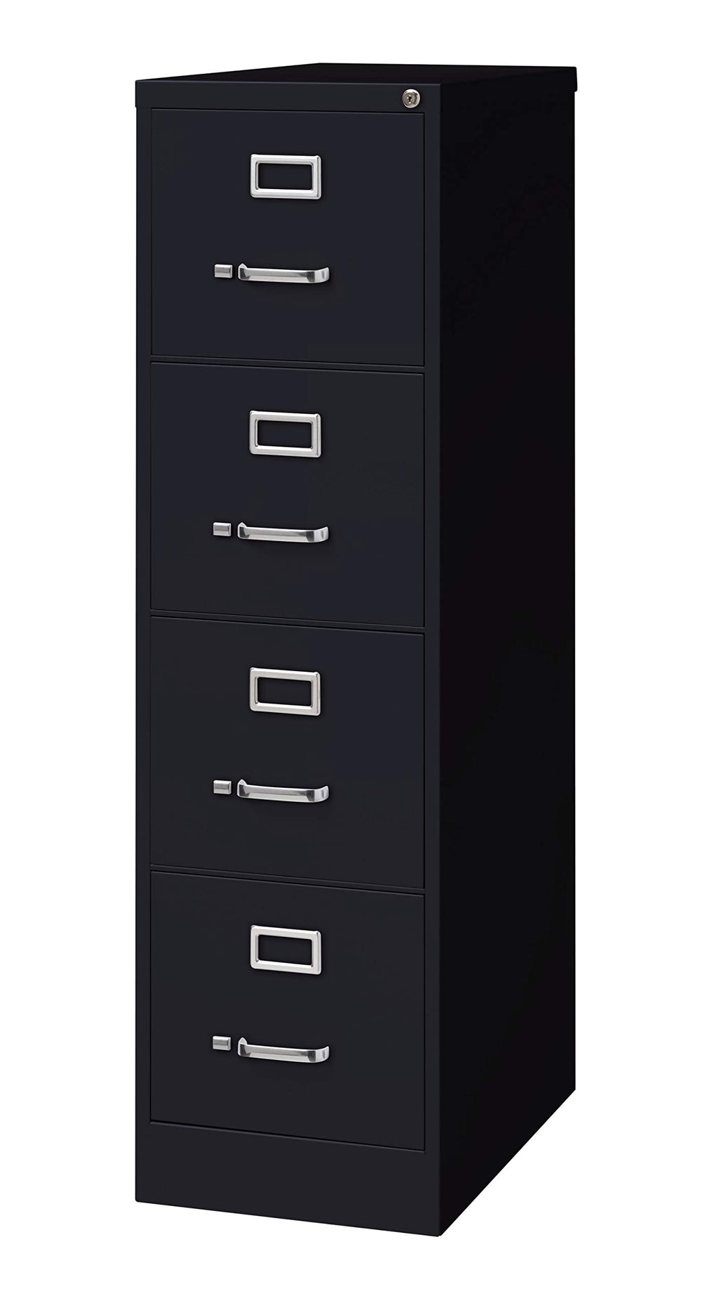 4 Drawer Letter Width Vertical File Cabinet Black E1635