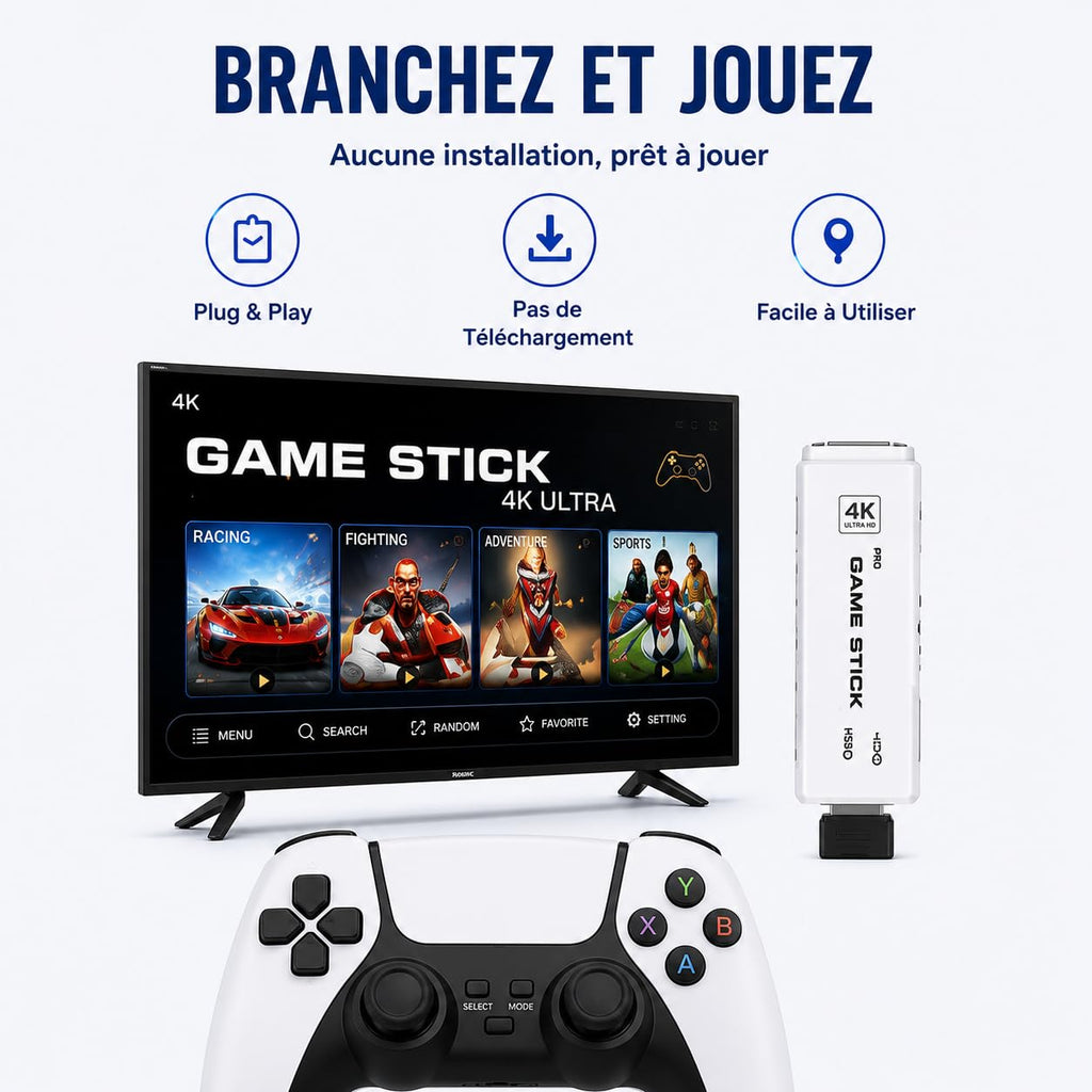 Black Retro Gaming Console with 64GB Memory Q972