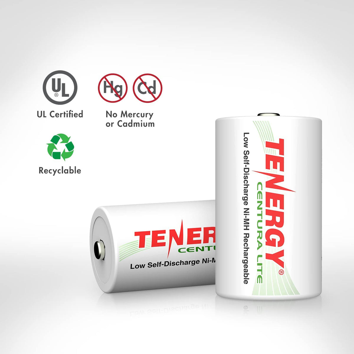 1.2V NiMH Rechargeable D Battery 8 Pack P65100