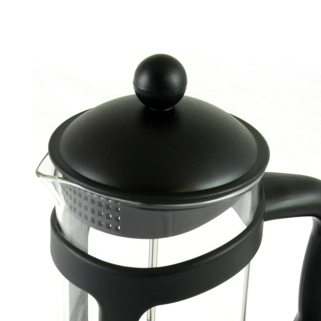 28 Ounce Glass French Press Coffee Maker with Stainless Steel Mesh Filter J734392