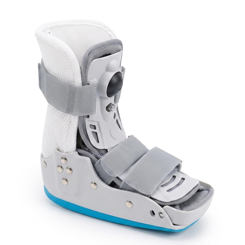 Short Orthopedic Medical Walker Boot with Moldable Thermoplastic Back Support (Large) D75113