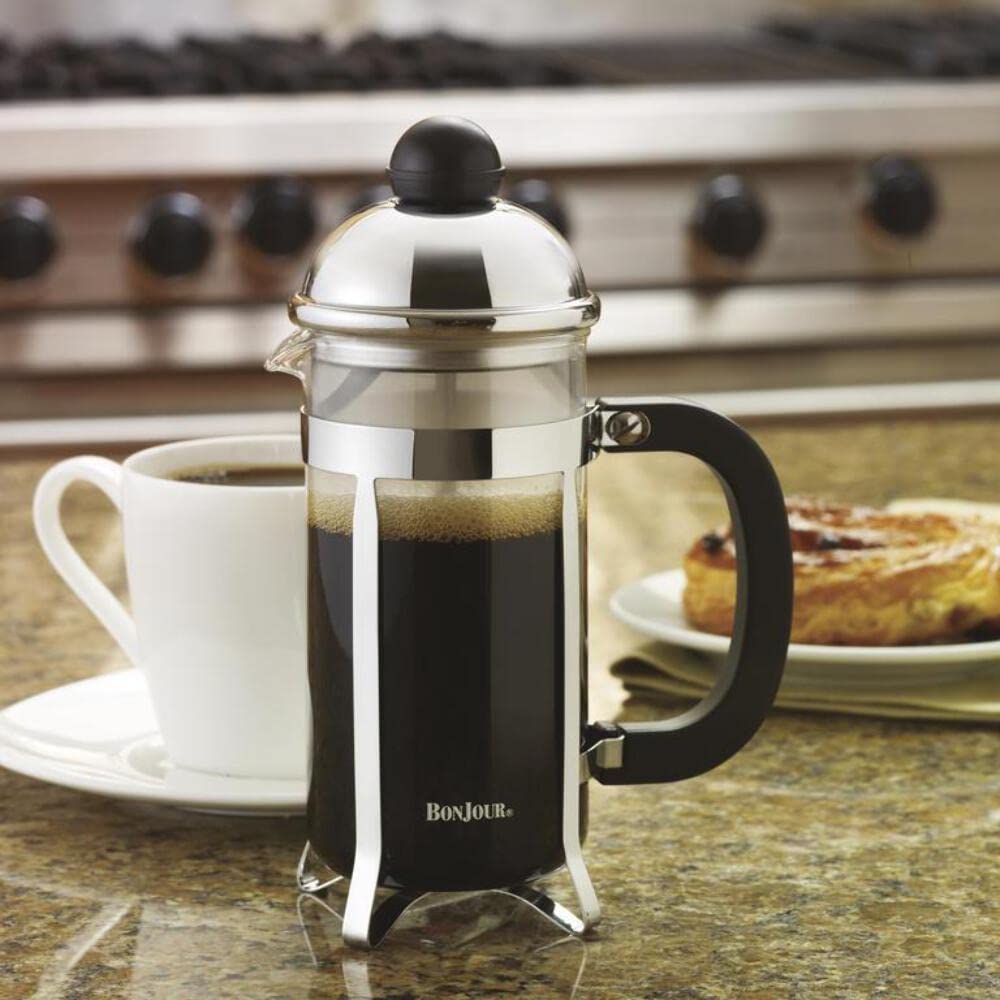 Stainless Steel French Press with Glass Carafe C7241