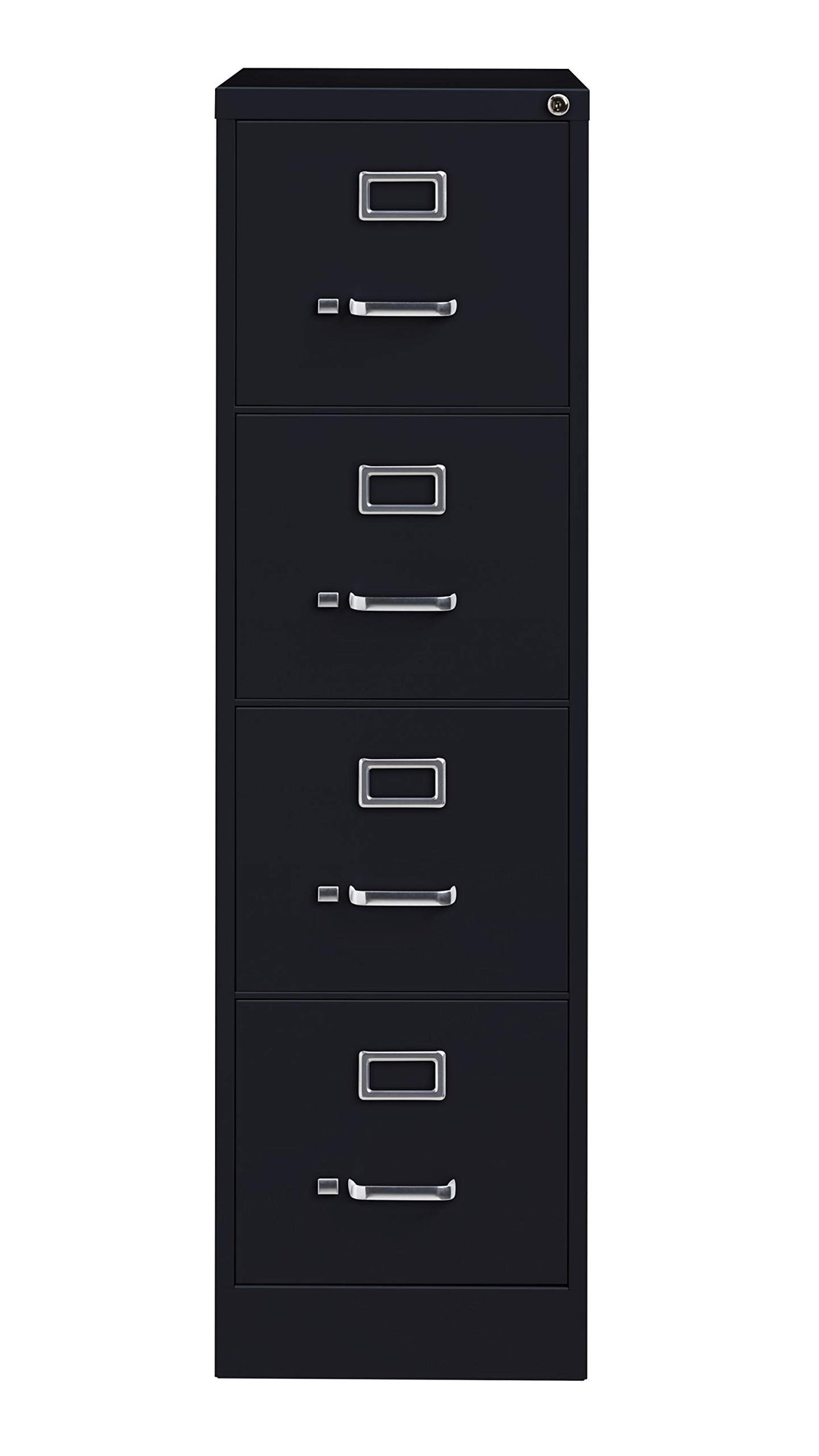 4 Drawer Letter Width Vertical File Cabinet Black E1635