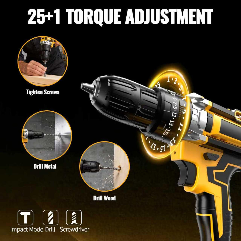 21V Cordless Drill Driver with 2 Batteries V888313