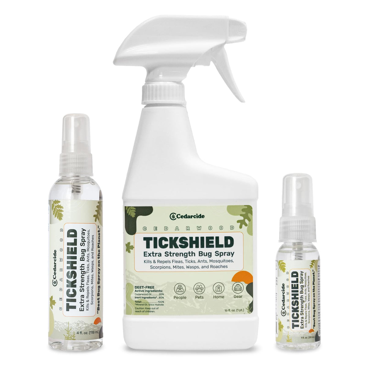 Cedar Oil Spray for Ticks, Fleas, Chiggers & Mosquitoes H554