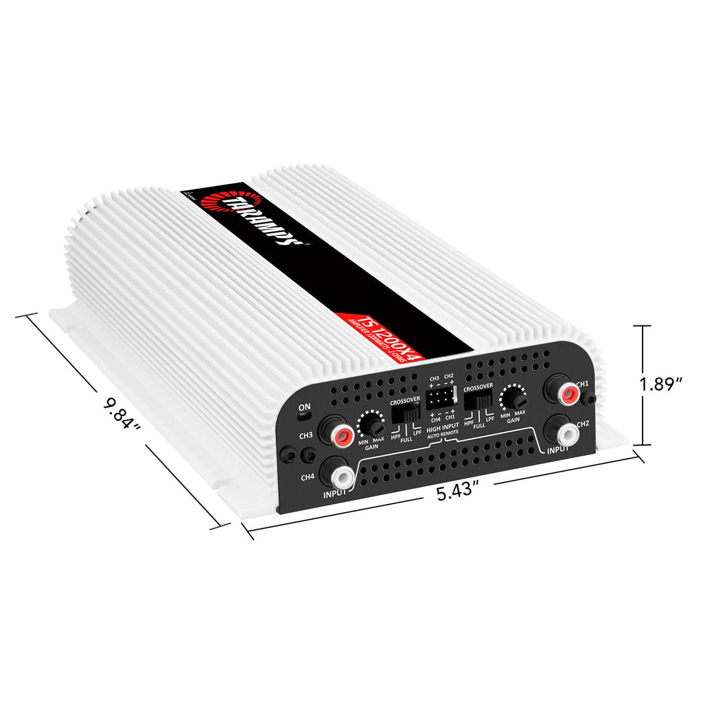 1200 Watt 4 Channel Class D Car Amplifier Z293