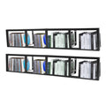 34 Inch Black Metal Media Storage Rack R8610