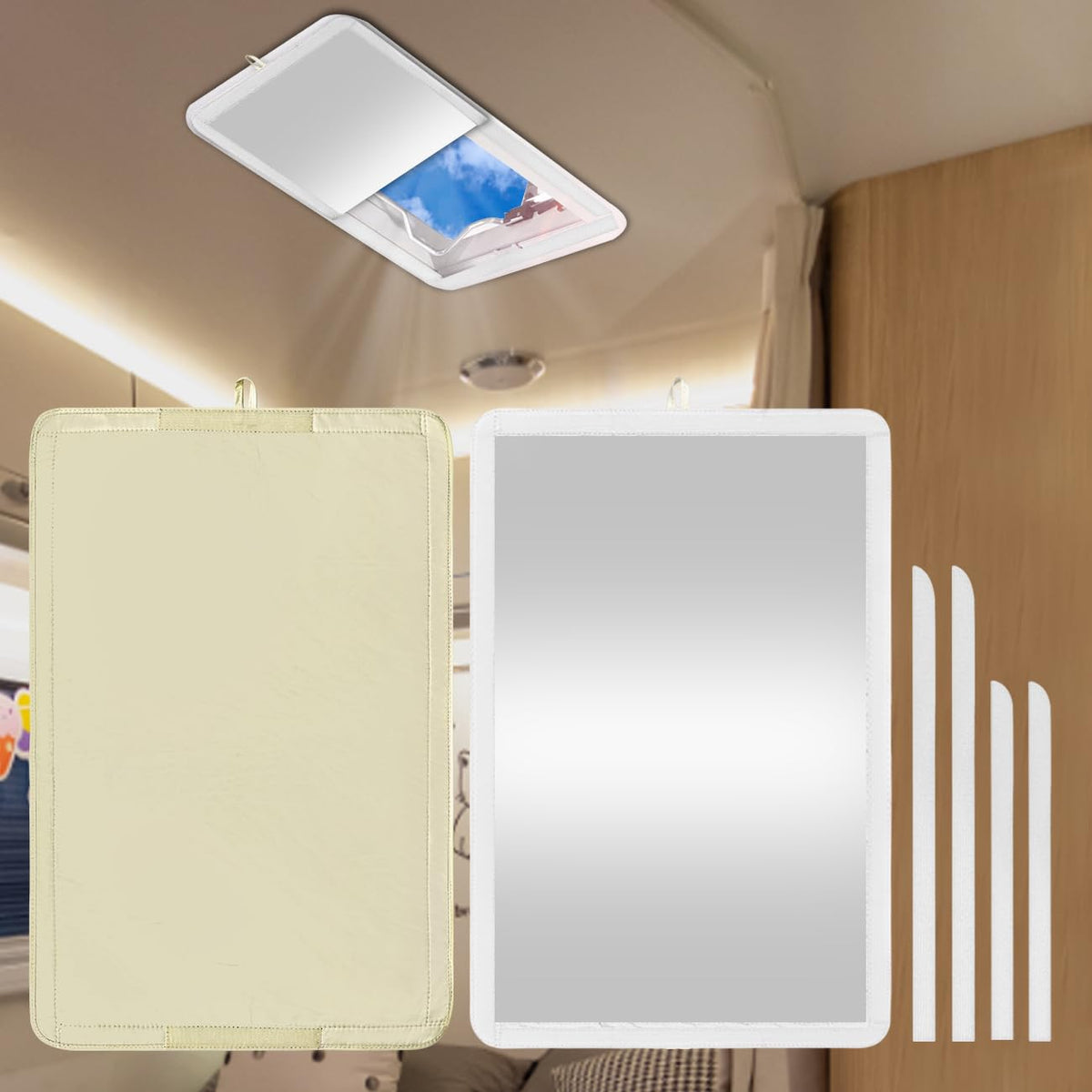 Waterproof RV Roof Vent Insulator and Shower Skylight Cover H18008