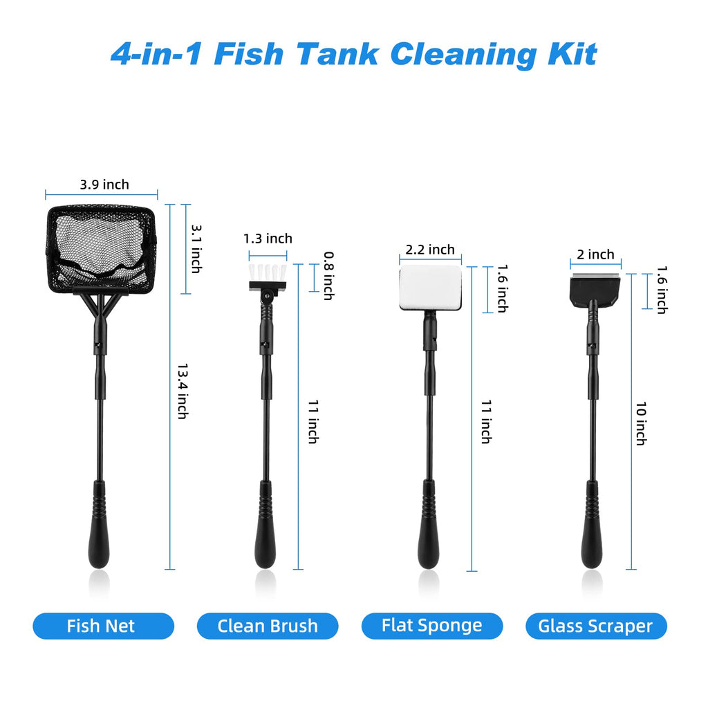 Small Fish Tank Cleaner Aquarium Cleaning Tools Kit O178640