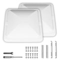2 Pack 14 Inch White RV Vent Covers J83678