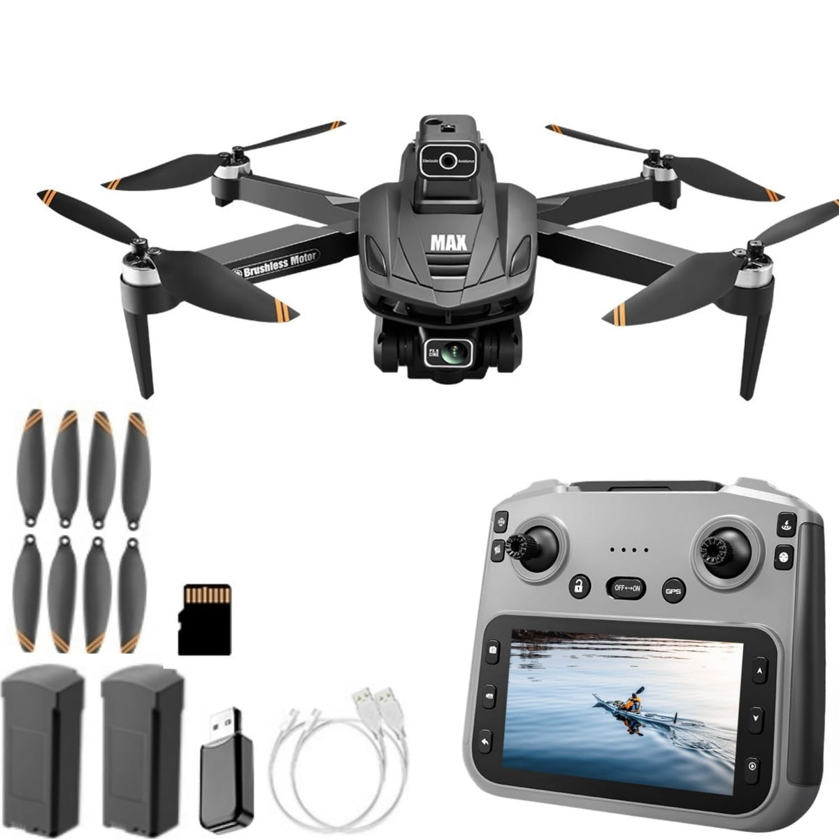 4K Camera GPS Drone with 4.5" LCD Controller P823
