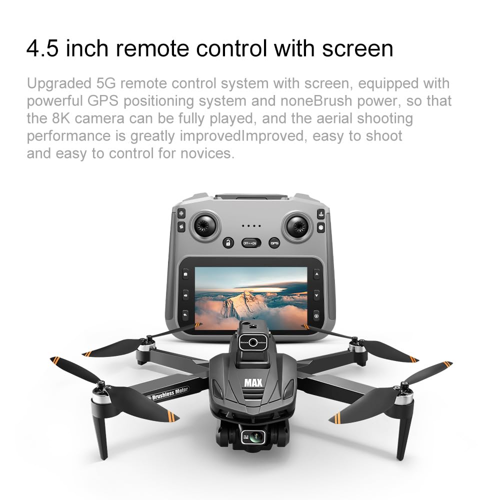 4K Camera GPS Drone with 4.5" LCD Controller P823