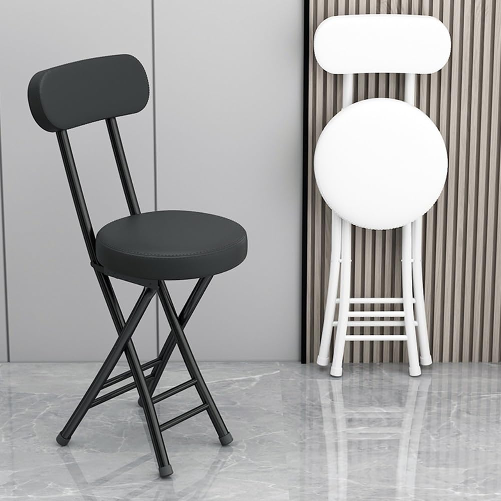 Black 18 inch Folding Stool D46151
