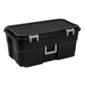 22 Gallon Wheeled Lockable Plastic Storage Footlocker R4253
