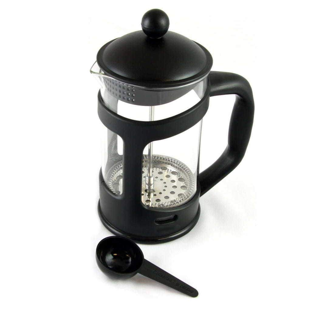 28 Ounce Glass French Press Coffee Maker with Stainless Steel Mesh Filter J734392