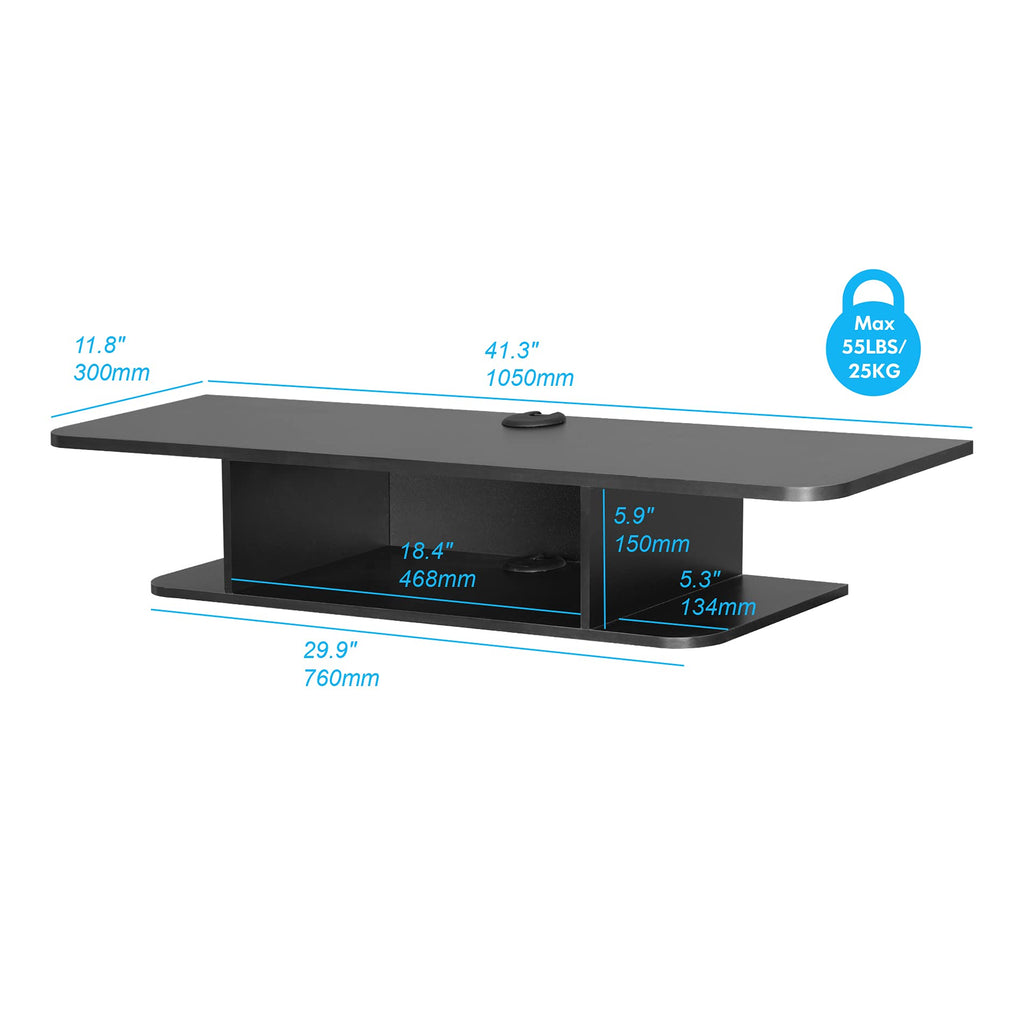 Black Floating TV Stand up to 55 Inch M80198