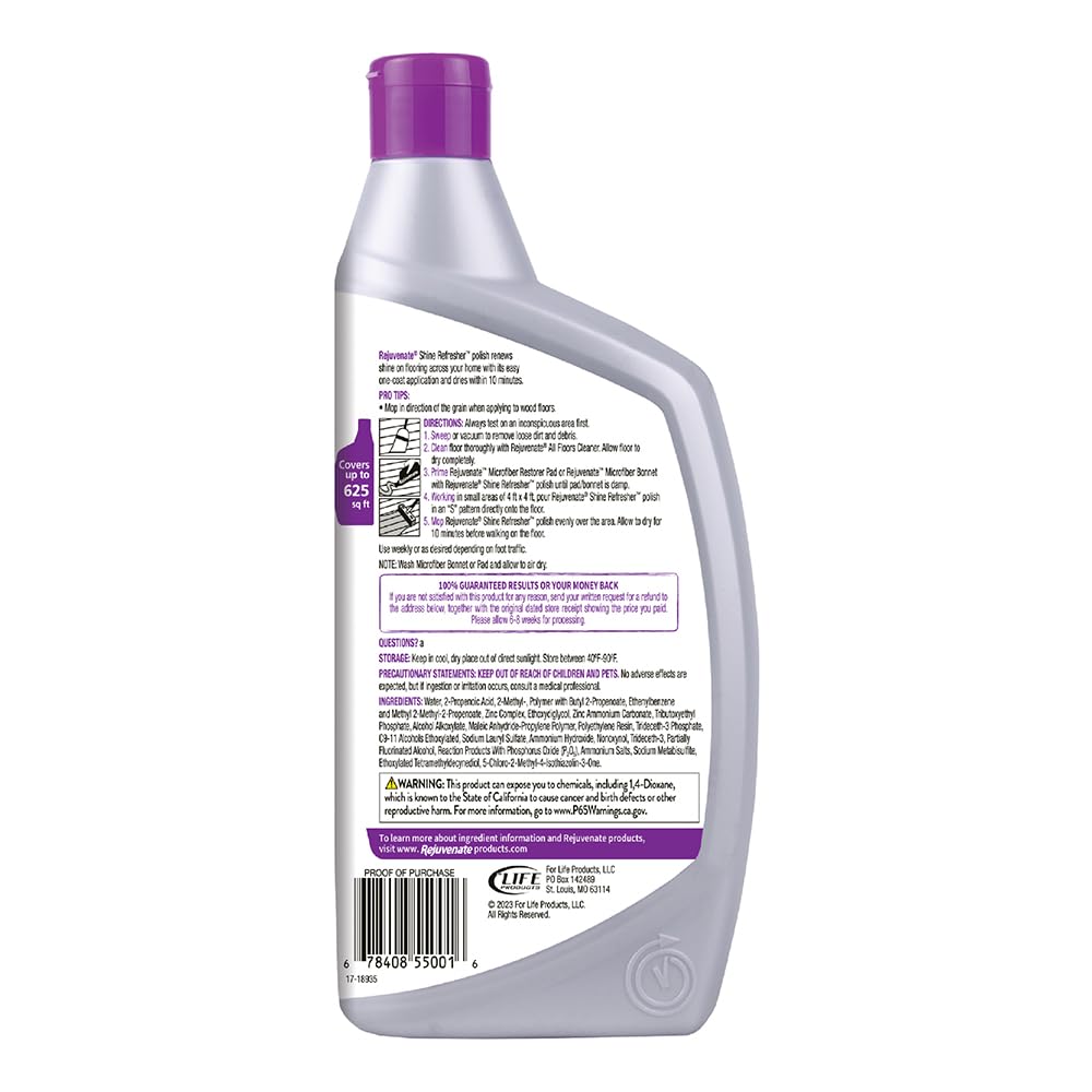 Floor Polish for Sealed Hardwood, Laminate, Vinyl and Tile, 32 Ounces (Pack of 2) W625787