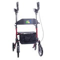 Red Aluminum Rollator with Loop Brakes D488413