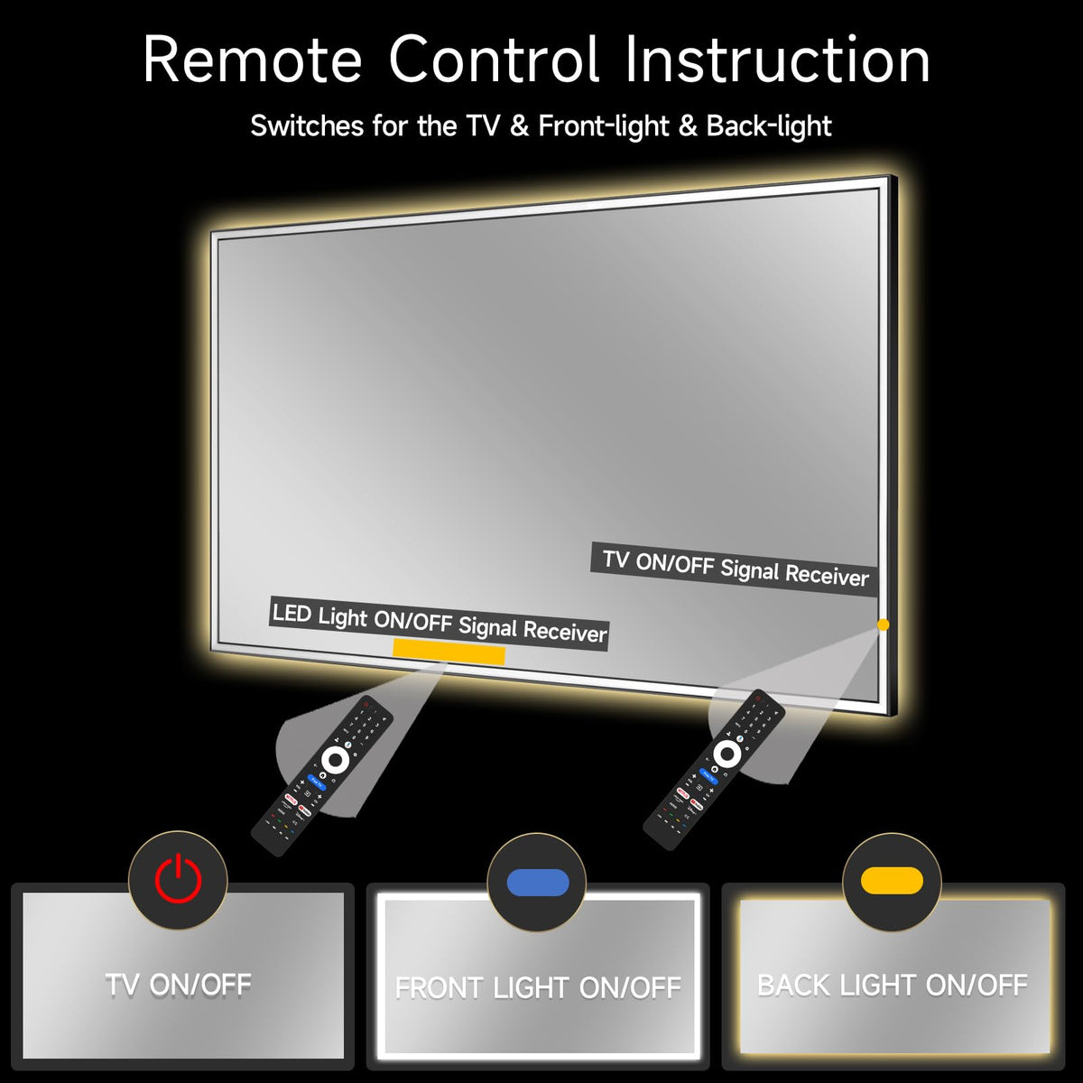 43" 4K UHD Smart Mirror TV with LED Light E601