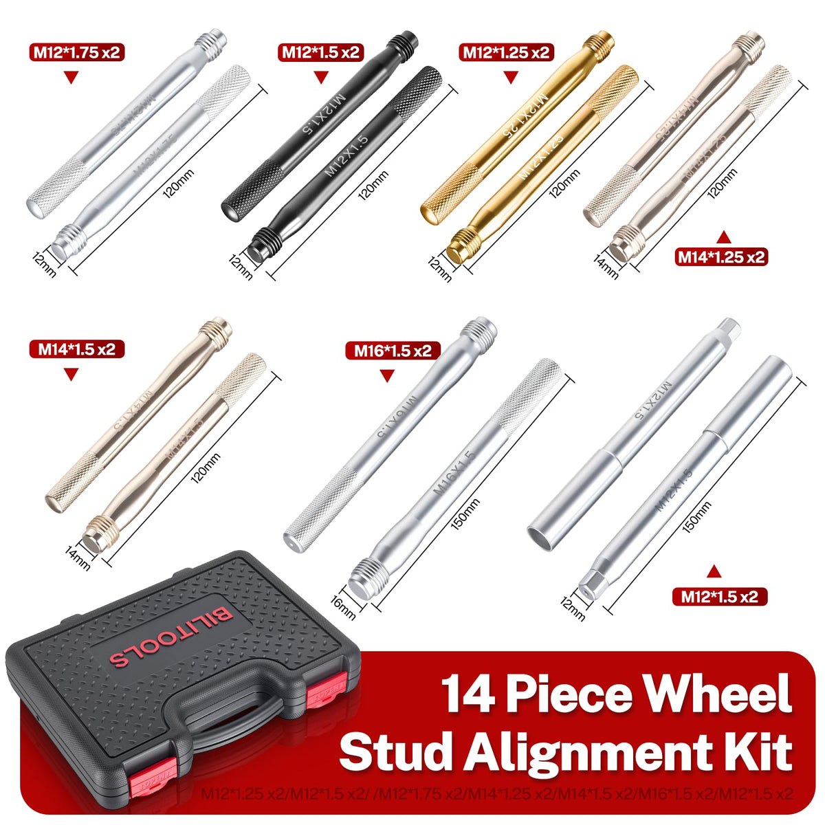 14 Pc Wheel Hanger Alignment Pin Set B3265