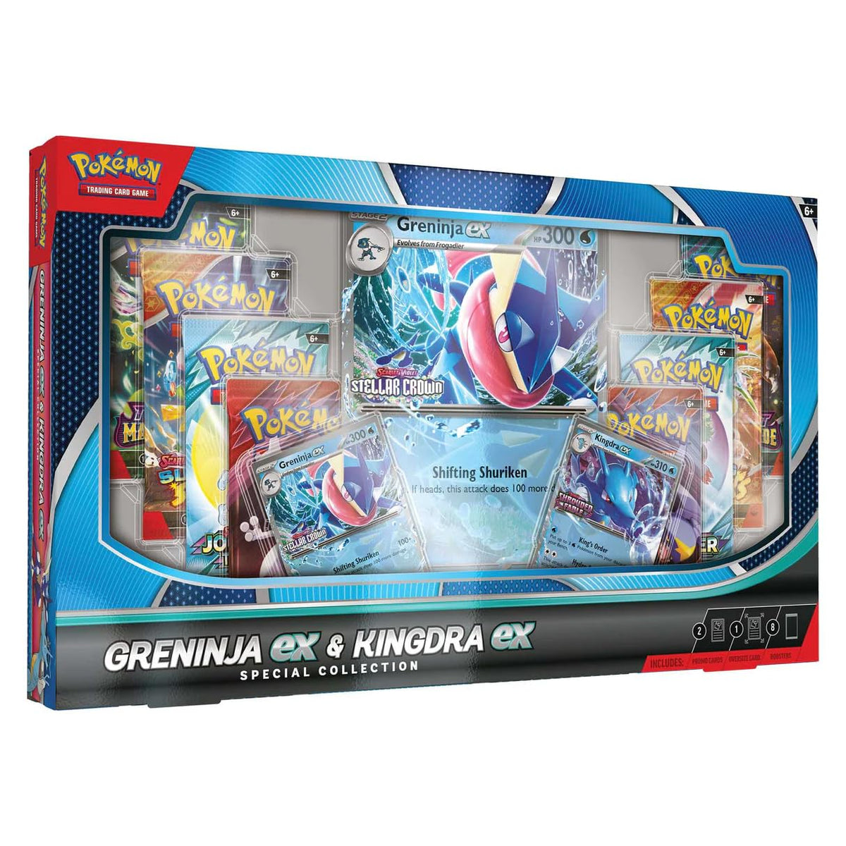 Pokemon TCG 8 Packs Promo Cards Special Collection Box W7549