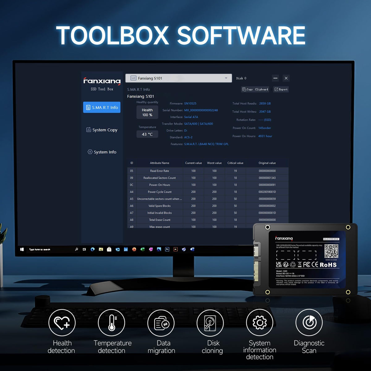 4TB SATA III 2.5" Internal Solid State Drive V137