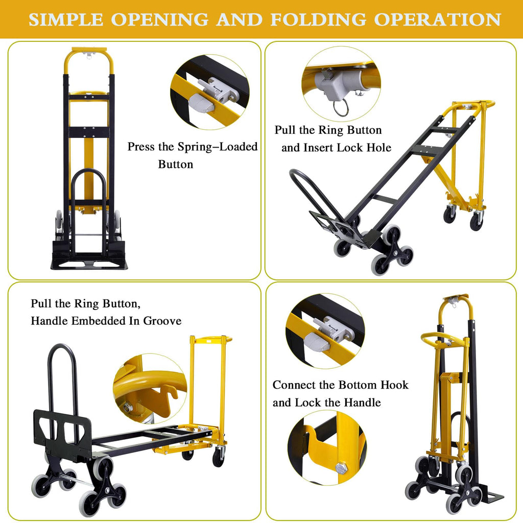 4 in 1 Convertible Hand Truck Dolly Cart with Wheels K3155