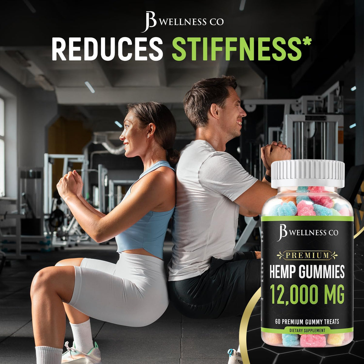 Hemp Gummies 12,000 Vitamins & Omega 3,6,9 120 Count E27946