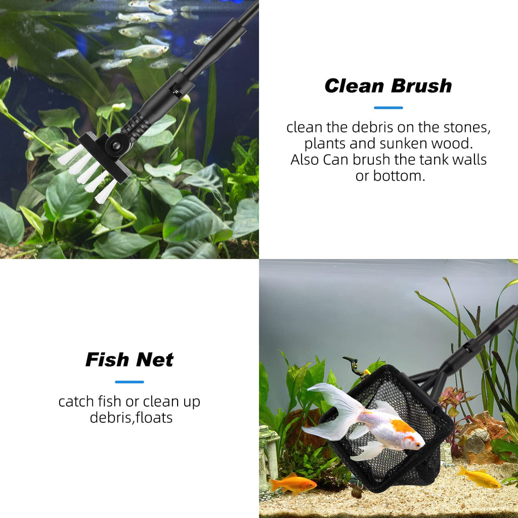 Small Fish Tank Cleaner Aquarium Cleaning Tools Kit O178640