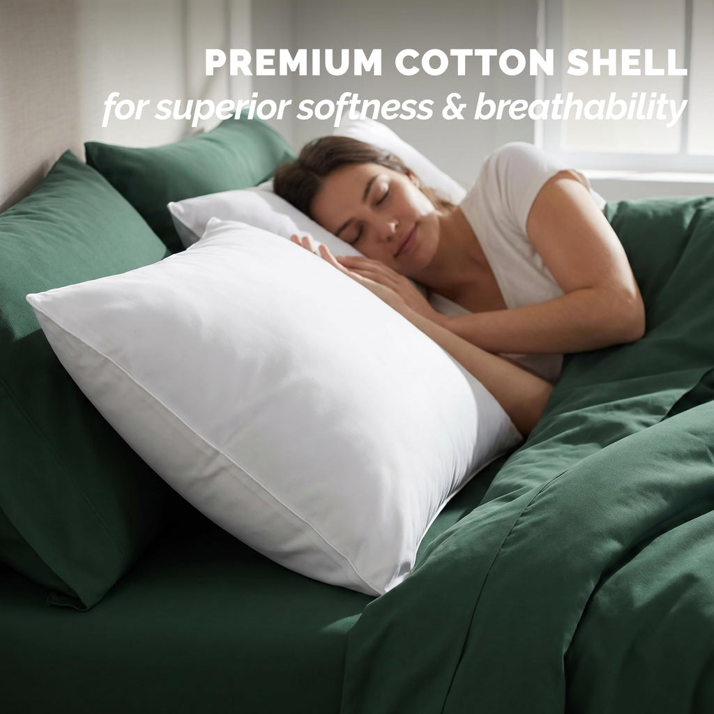 King Size Cotton Bed Pillows Set of 2 Z94635
