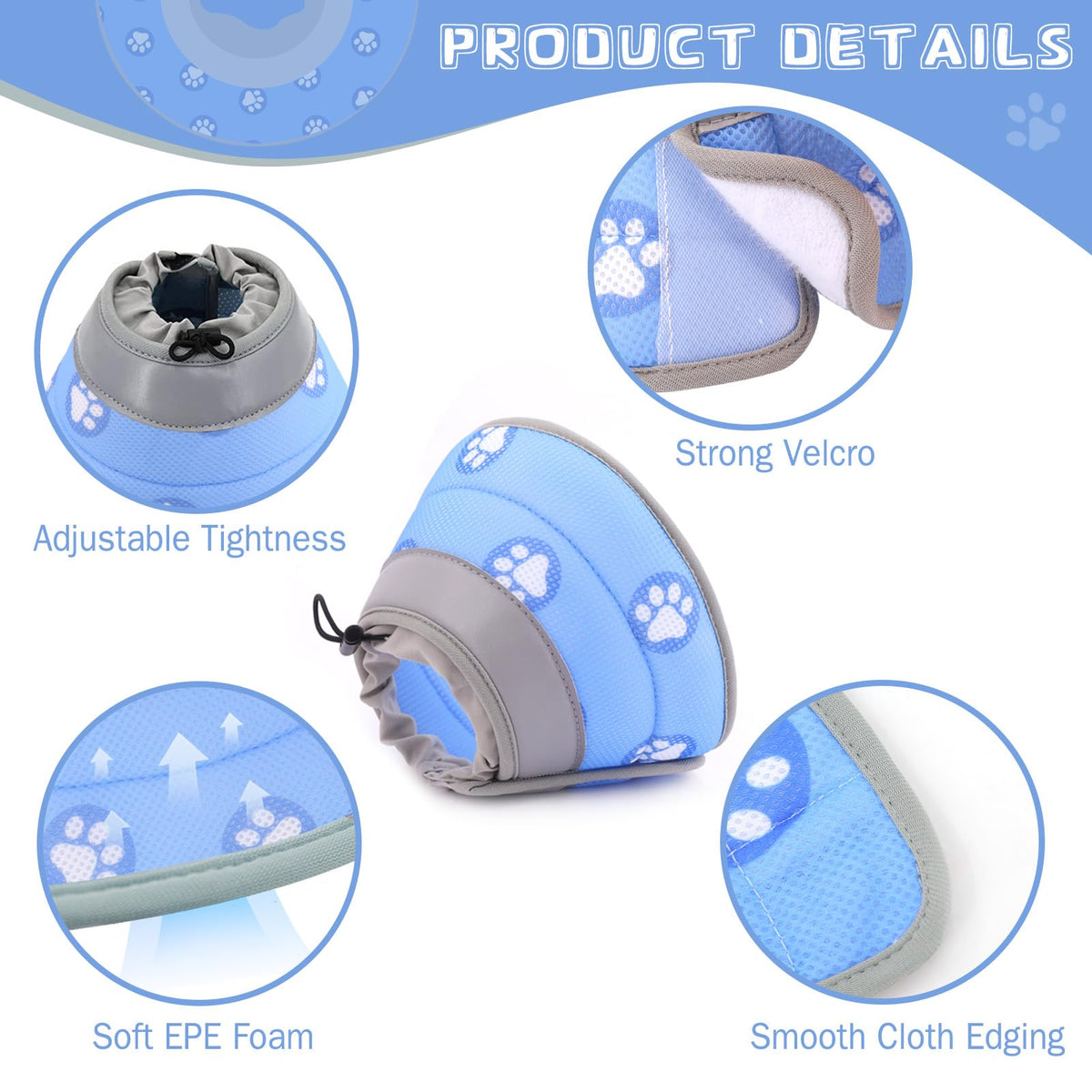 Soft Adjustable Cat Elizabethan Collar G698888