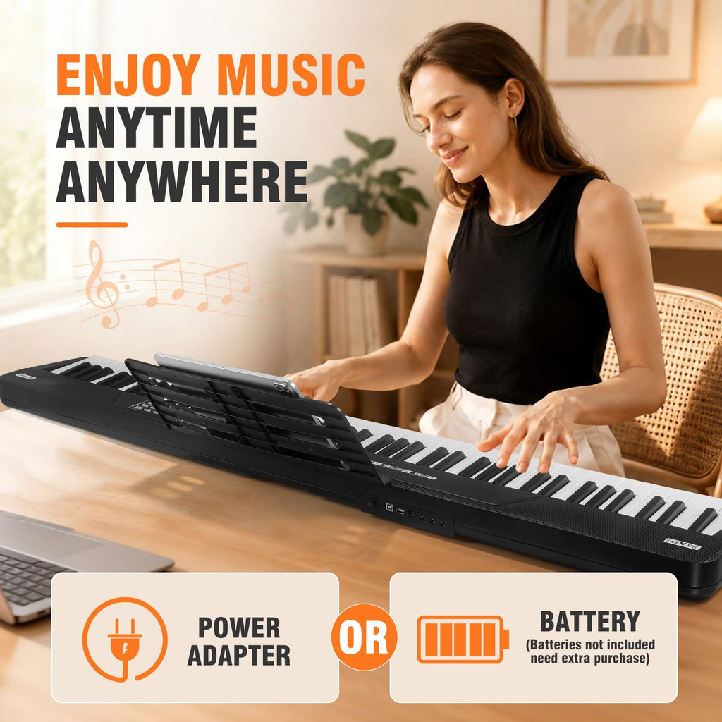 88 Key Semi Weighted Digital Piano with Stand E66302