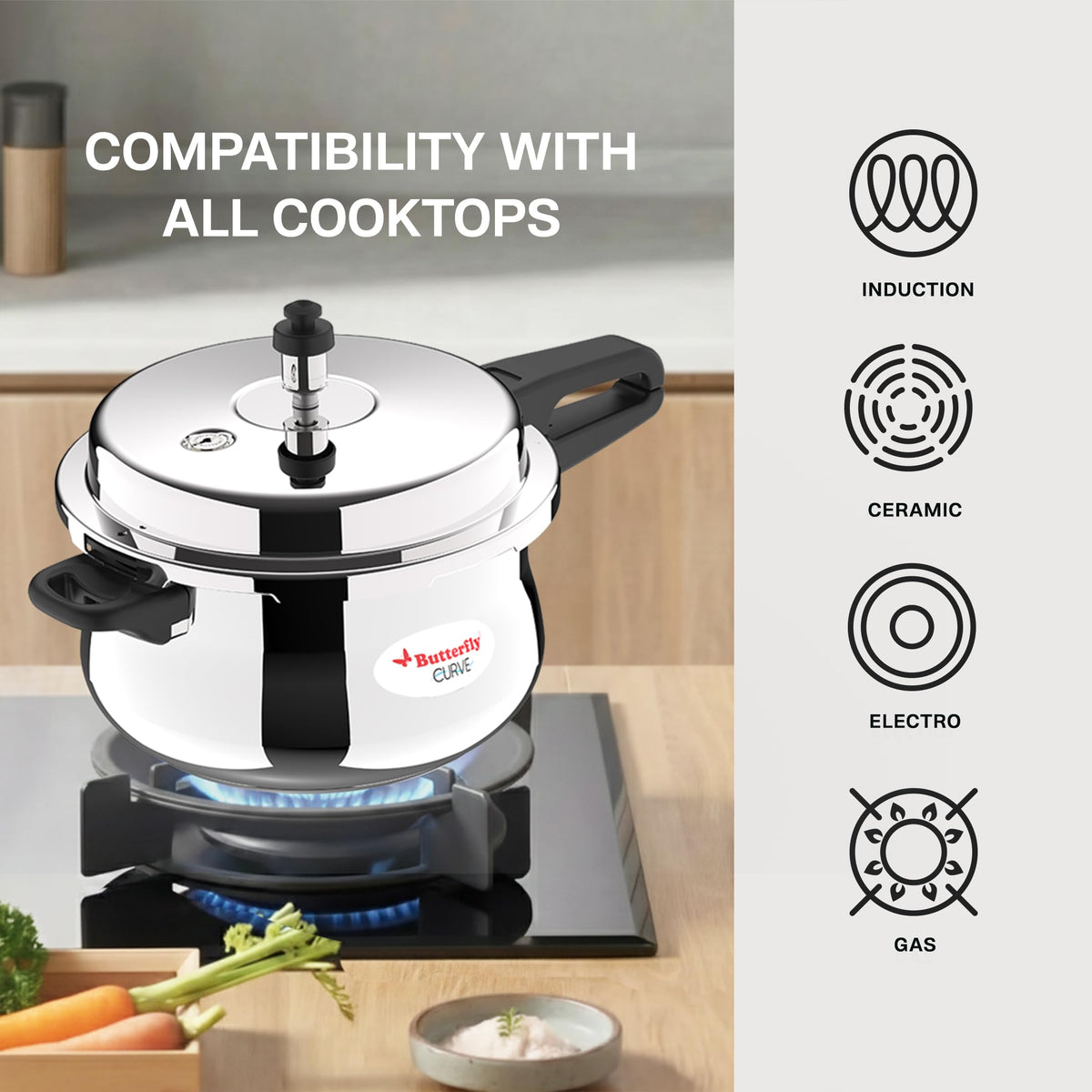Stainless Steel 3-Liter Pressure Cooker C146055