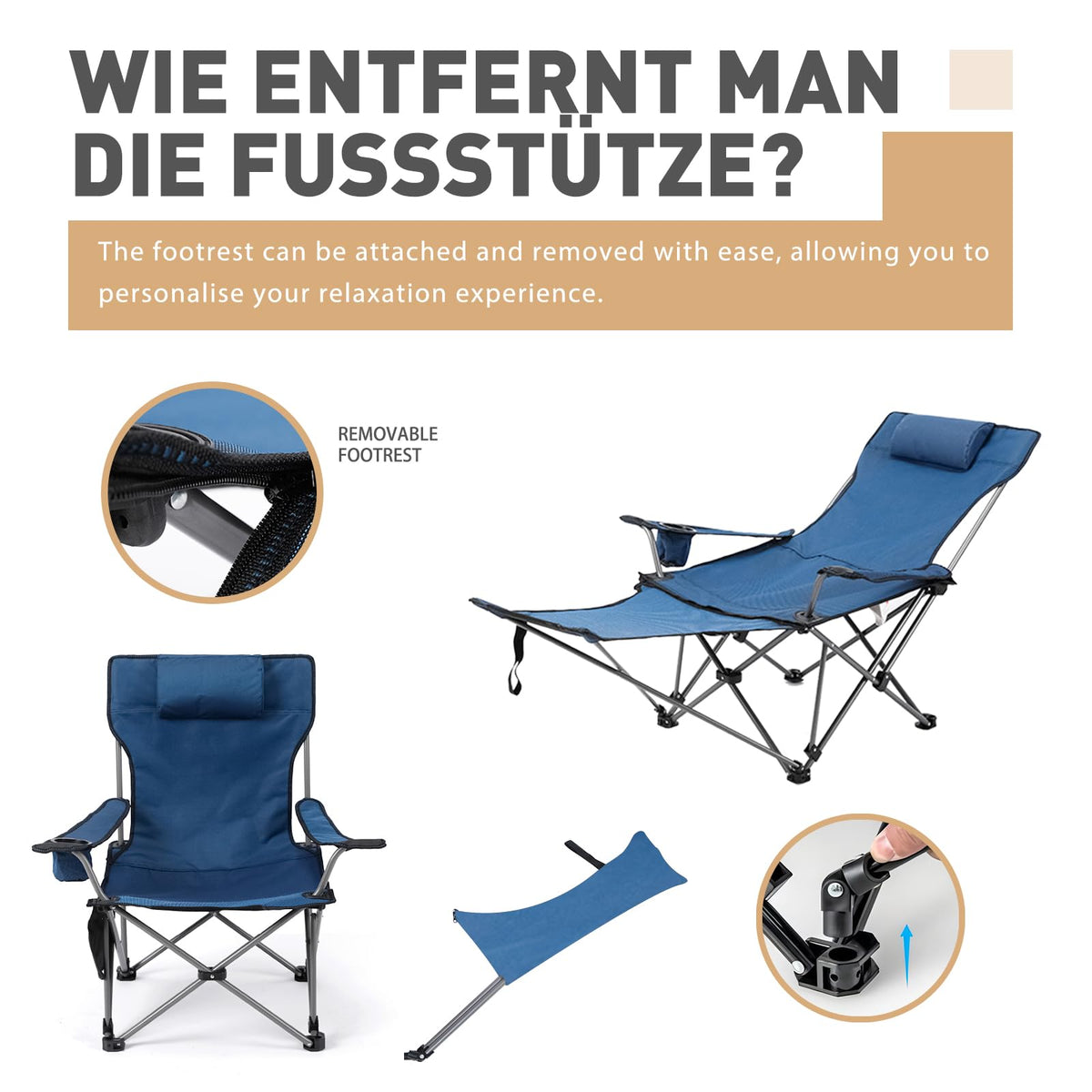Zero Gravity Reclining Folding Chair with Footrest Cup Holder S283