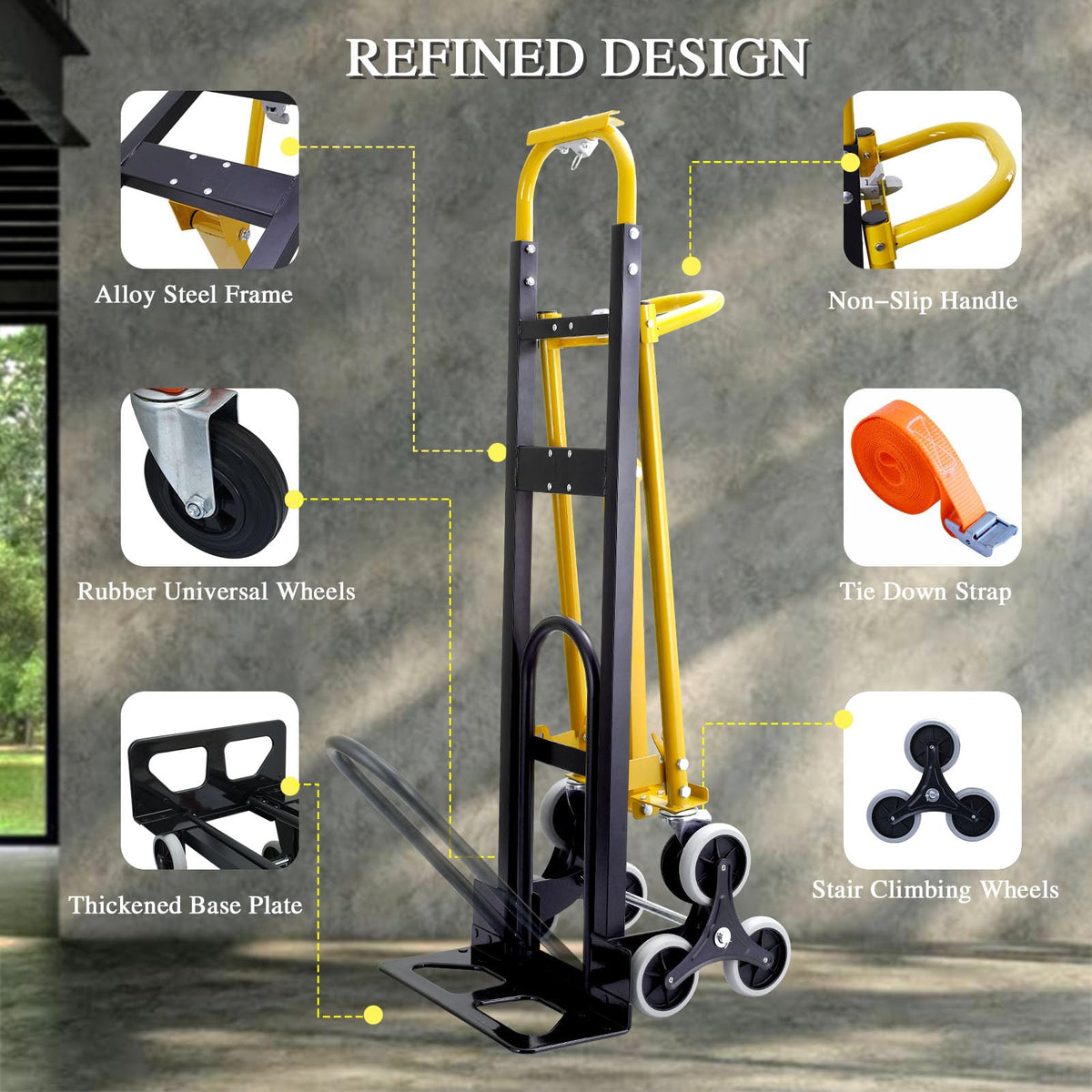 4 in 1 Convertible Hand Truck Dolly Cart with Wheels K3155