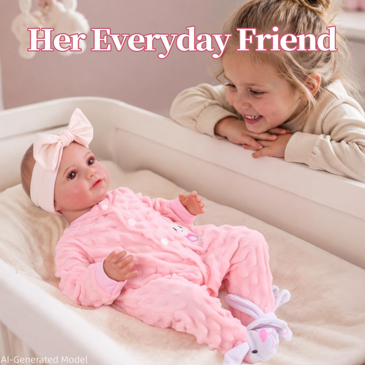 20 Inch Soft Vinyl Poseable Baby Doll E462541