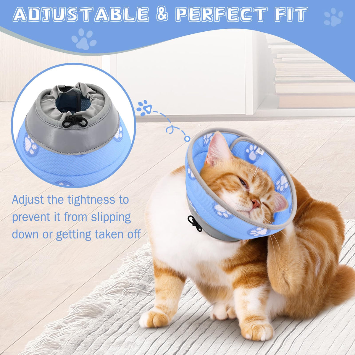 Soft Adjustable Cat Elizabethan Collar G698888