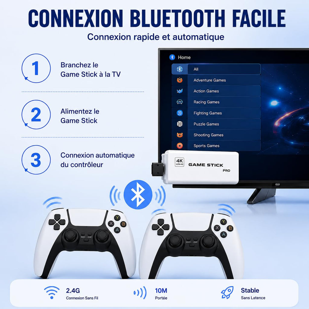 Black Retro Gaming Console with 64GB Memory Q972